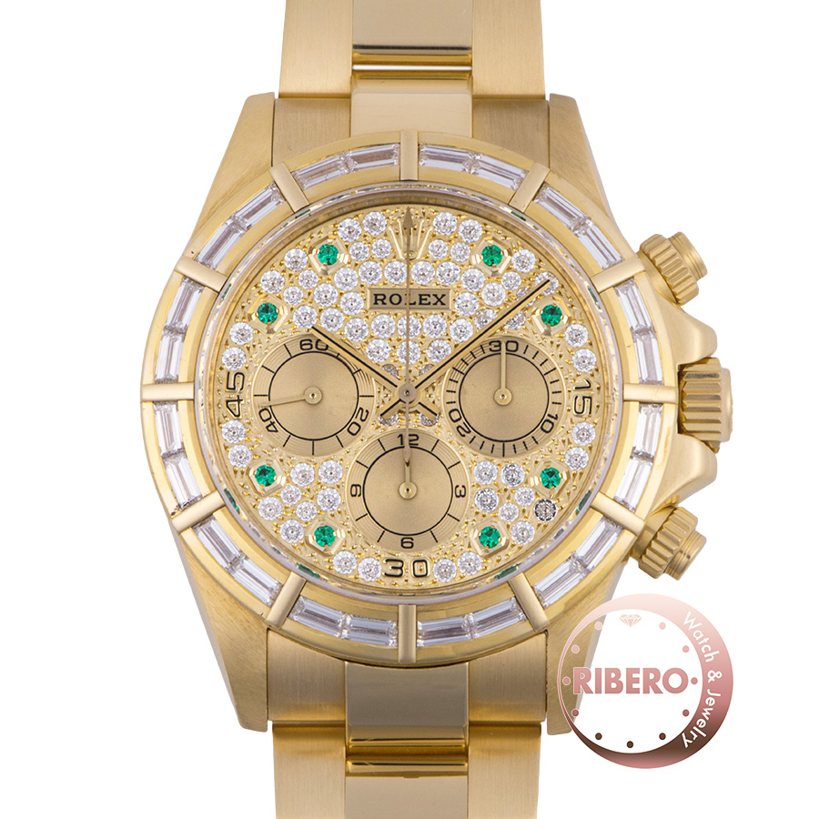 ロレックス 16568BR W番 エルプリメロ パヴェダイヤ