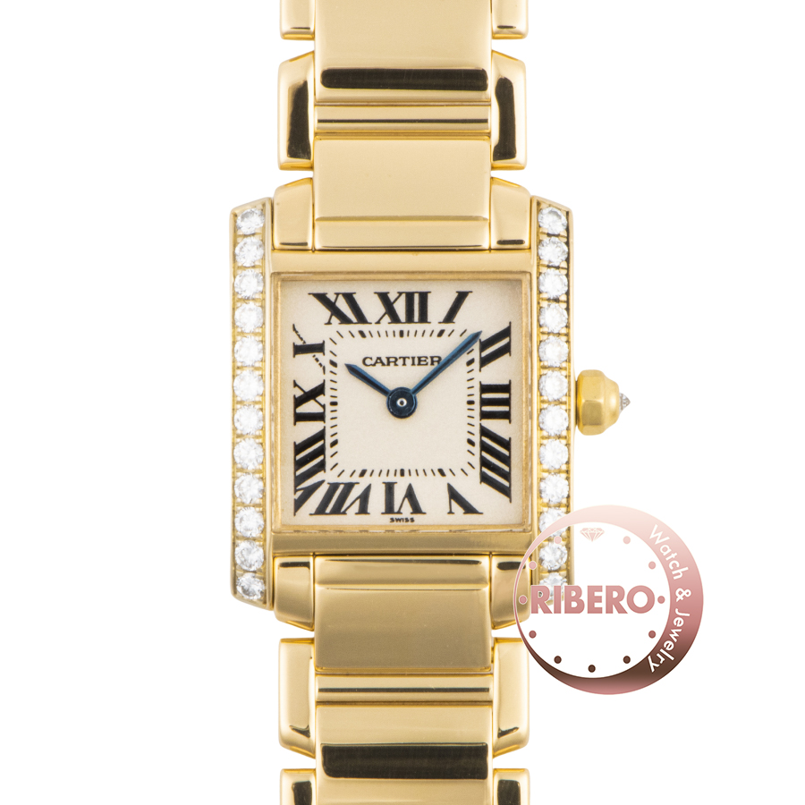 カルティエ タンクフランセーズSM WE1001R8 サイドダイヤ
