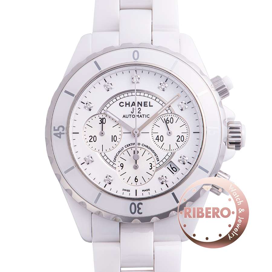 シャネル J12 クロノグラフ H2009 9Pダイヤ