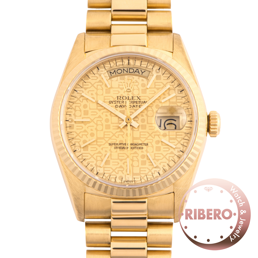 ロレックス デイデイト 18038 1986年製 シャンパン コンピューター