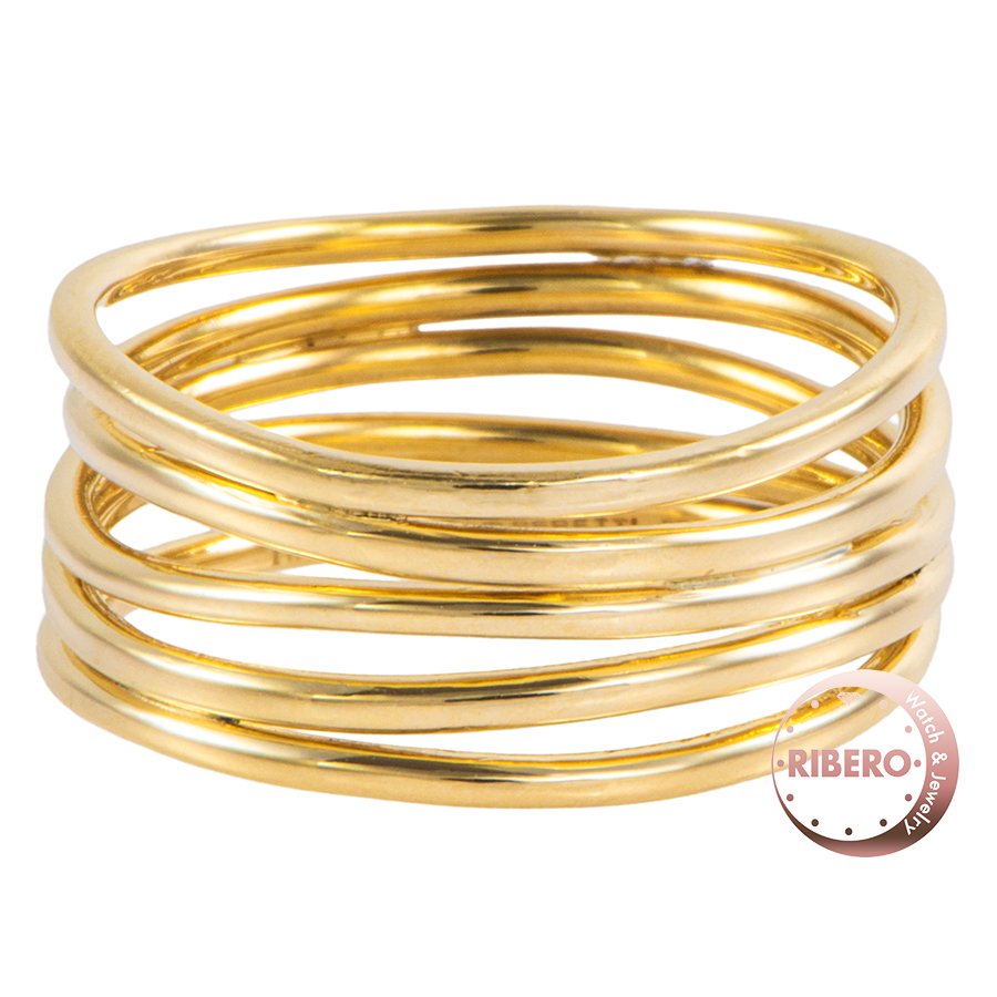 ティファニー エルサ ペレッティ ウェーブ 5ロウ リング・指輪 11号