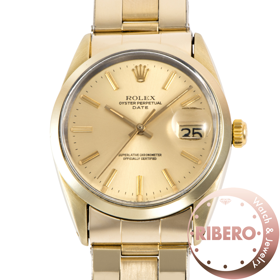 ロレックス パーペチュアルデイト 1550 1979年製 金張り