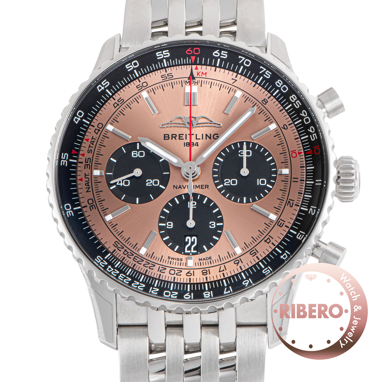 ブライトリング ナビタイマーB01 クロノグラフ43 AB0138241K1A1(AB0138) カッパー Bronze Copper Dial