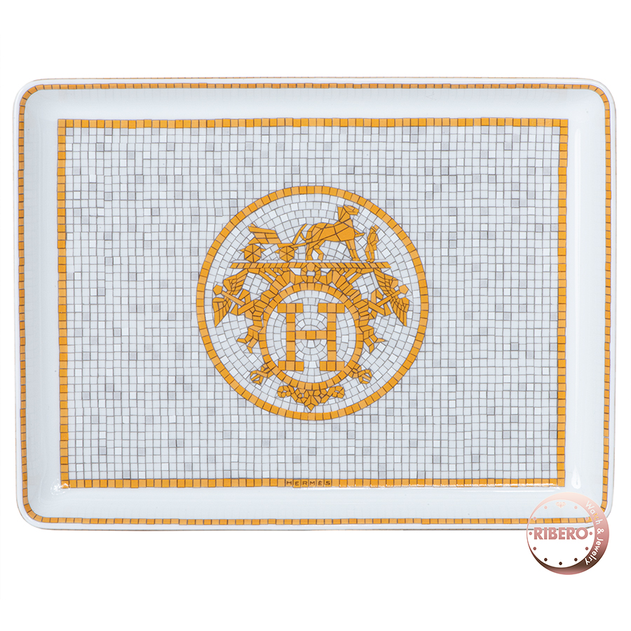 エルメス スクエアプレート assiette  sushis Mosaique Au 24 モザイクヴァンキャトル