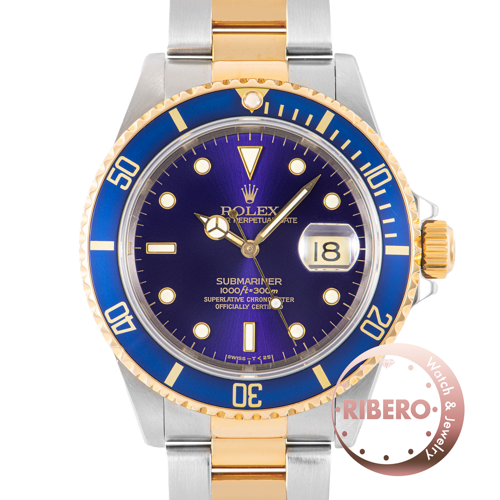 ロレックス サブマリーナデイト 16613 X番 ヴァイオレット Tritium
