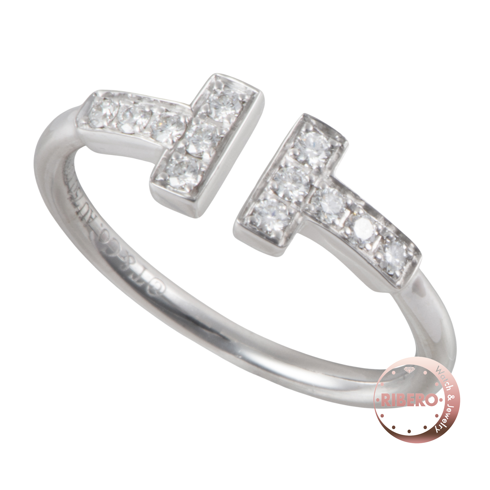 ティファニー ティファニーT ダイヤモンド ワイヤー リング 10号