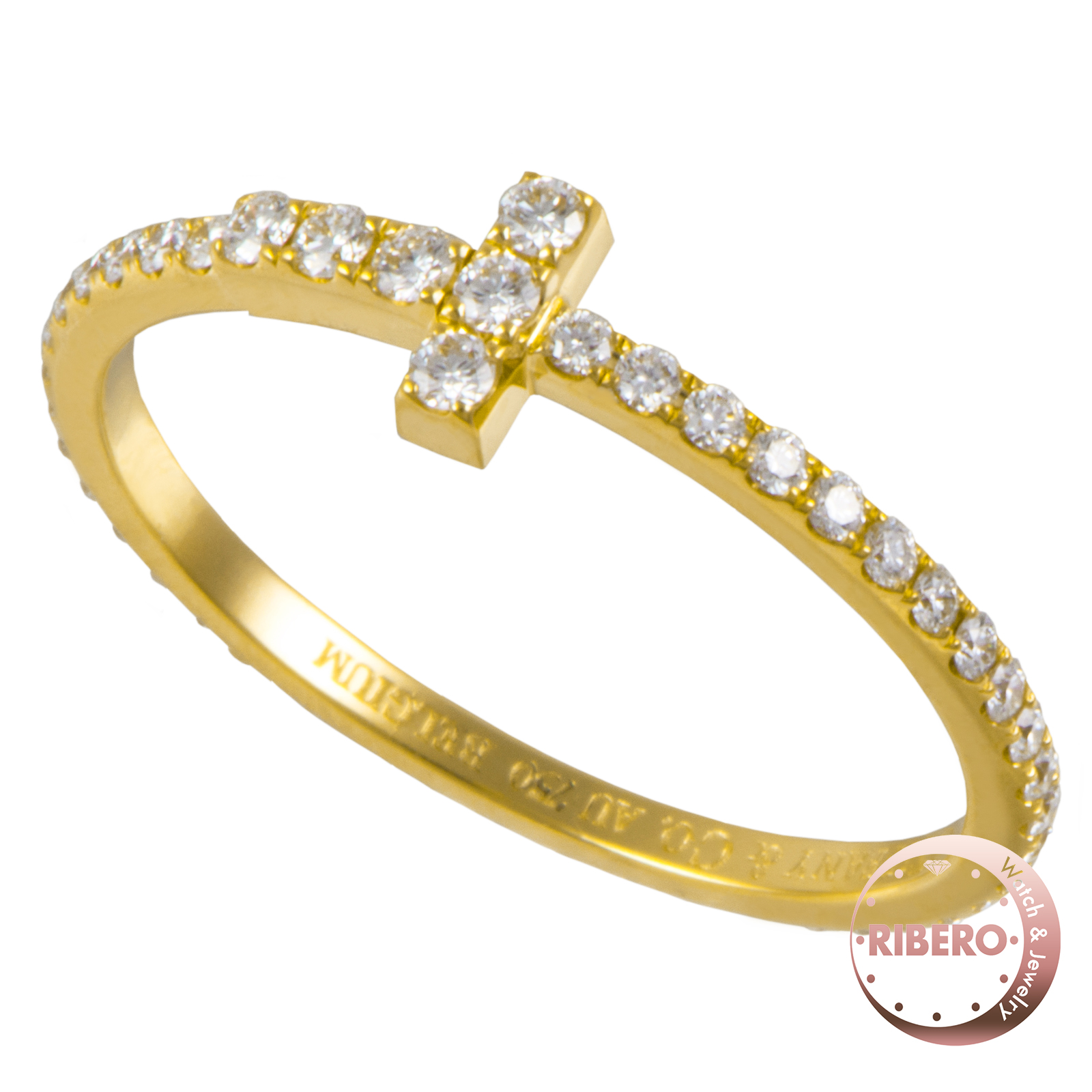 ティファニー ティファニーT フルサークル ダイヤモンド ワイヤー バンド リング 9号