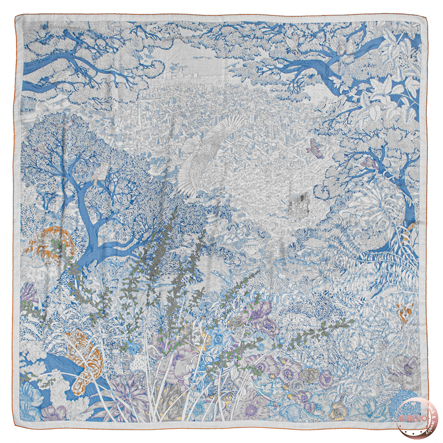 エルメス カレジェアン Retour a la Nature 自然回帰 スカーフ