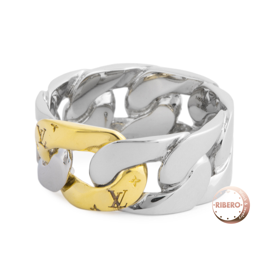 ルイ・ヴィトン チェーン・リンク・パッチ・リング リング 指輪 18号