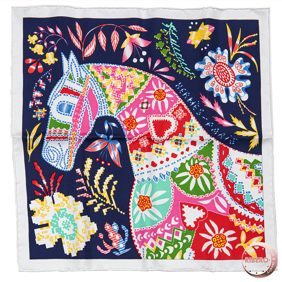 エルメス ガヴロッシュ En Attendant Ulysse オデュッセウスを待ちながら スカーフ