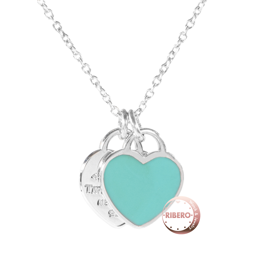 ティファニー リターン トゥ ティファニー ブルー ダブル ハート タグ ペンダント ミニ