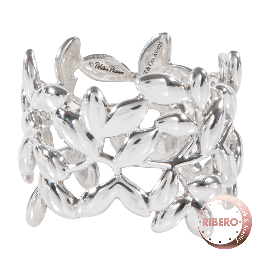 ティファニー オリーブリーフ バンド リング 14号