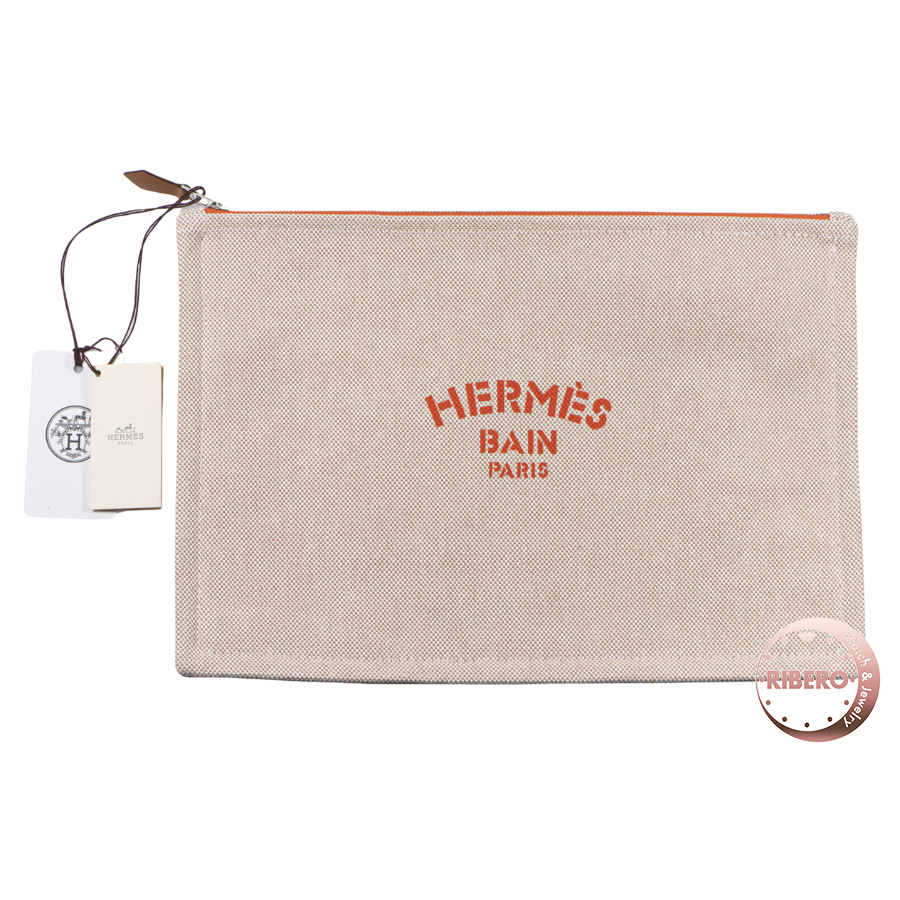 エルメス ニュー ヨッティング フラットポーチGM ポーチ