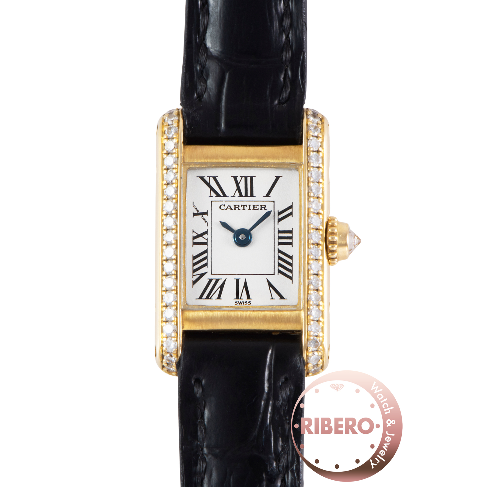 カルティエ ミニタンク ダイヤベゼル WB200731 1980年代