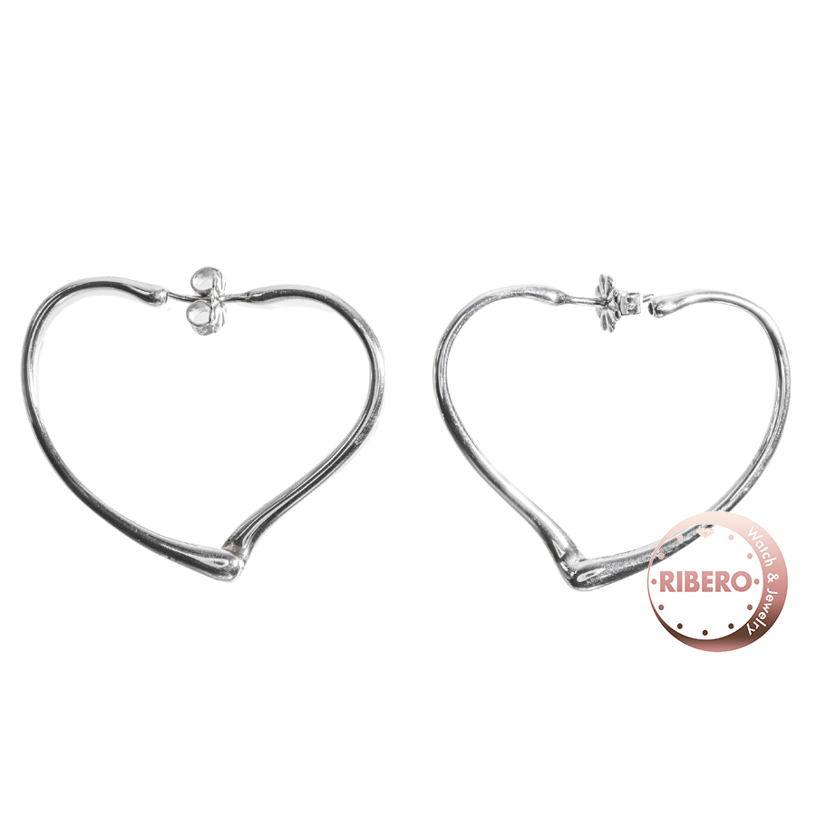 ティファニー オープンハート フープ ピアス