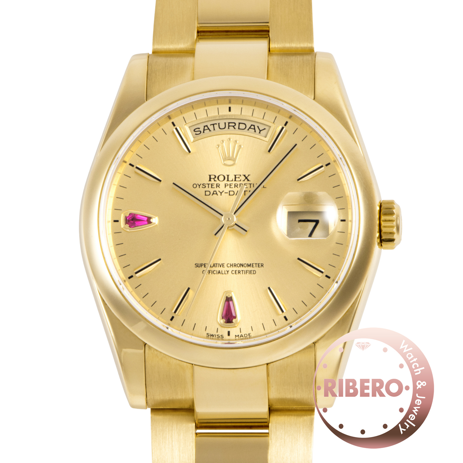 ロレックス デイデイト 118208 P番 2Pルビー