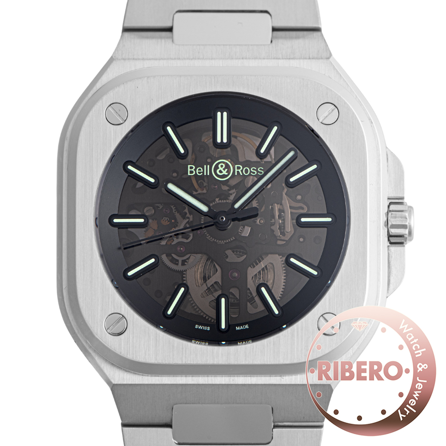 ベル＆ロス BR 05 スケルトン ナイトラム BR05A-BL-SK-ST/SST 世界500本限定