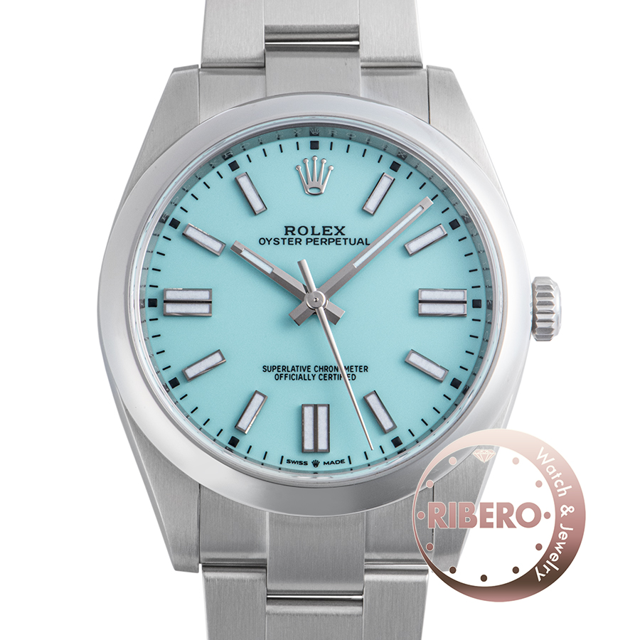 ロレックス オイスターパーペチュアル 124300 ターコイズブルー