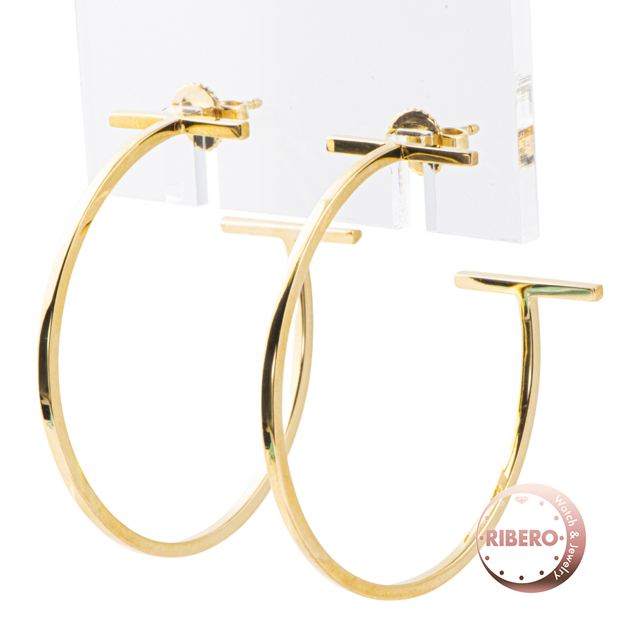 ティファニー ティファニーT ワイヤーフープ ピアス