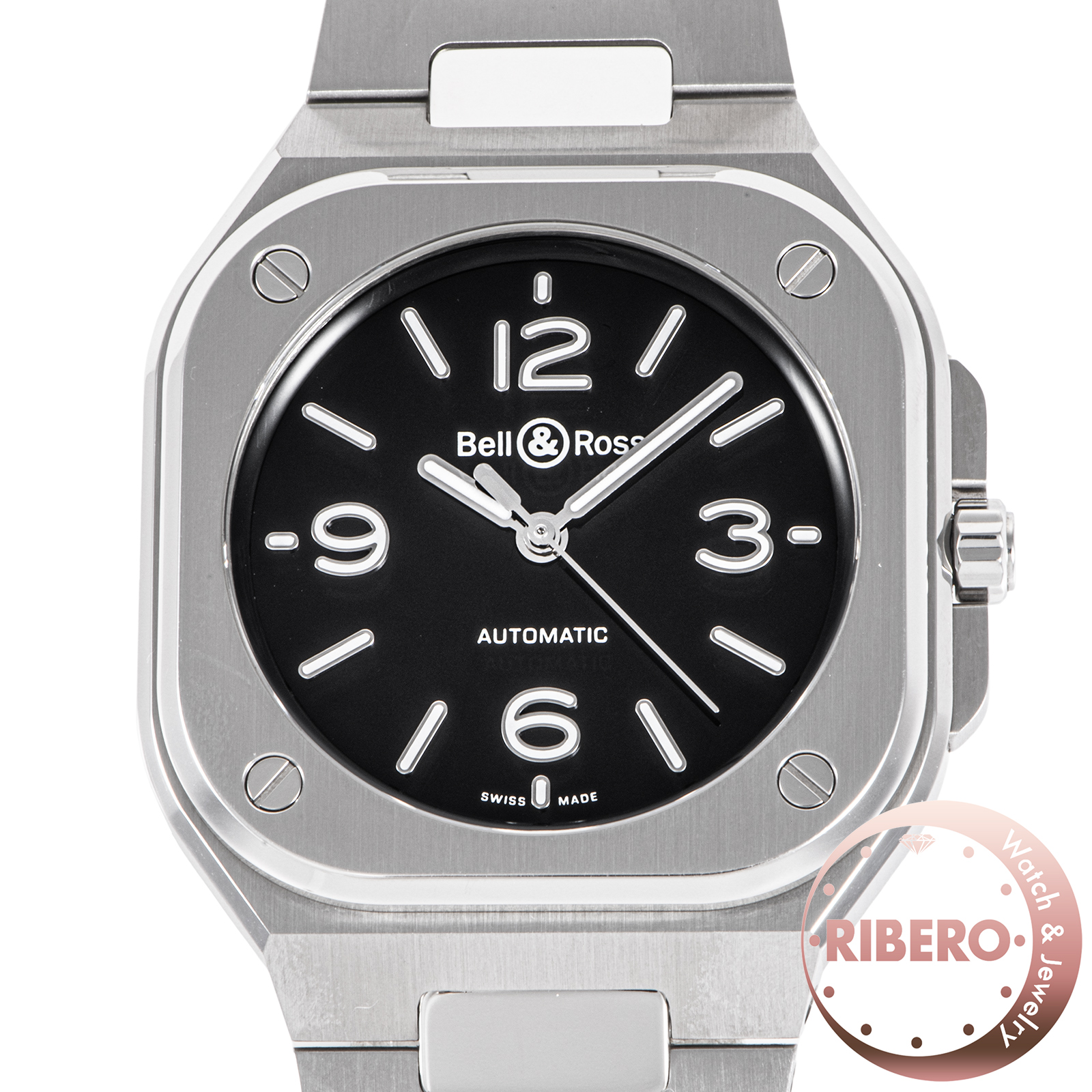 ベル＆ロス BR-05 36mm ブラックスティール BR05A-S-BL-ST/SST