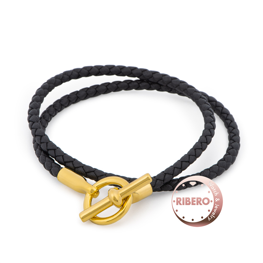 エルメス レザーブレスレット  グレナン ドゥブルトゥール ブレスレット