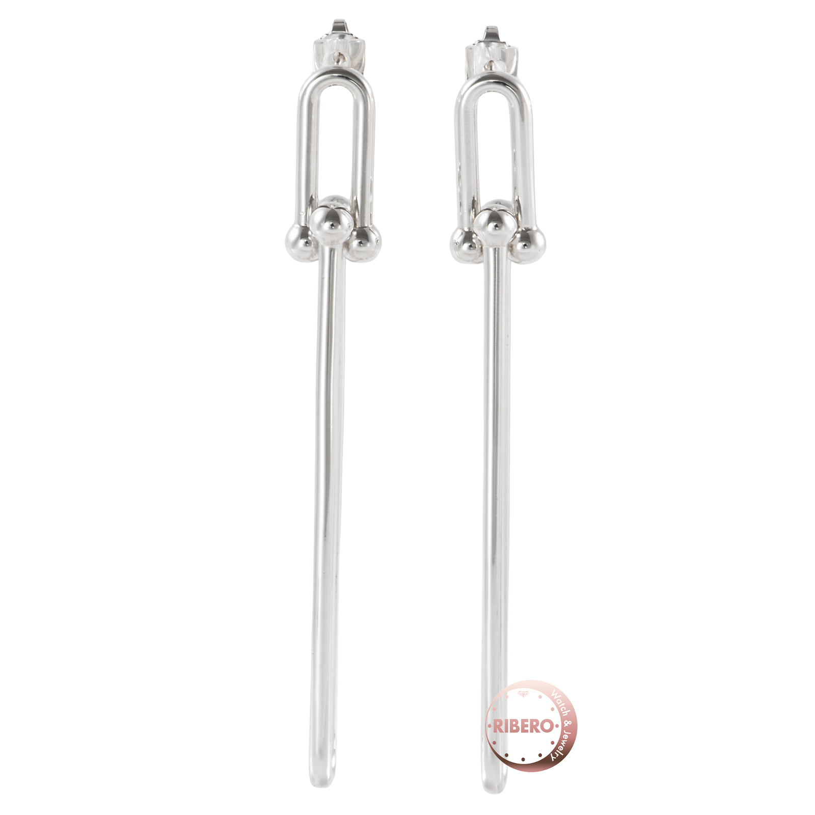 ティファニー ハードウェア ダブルロング リンク ピアス