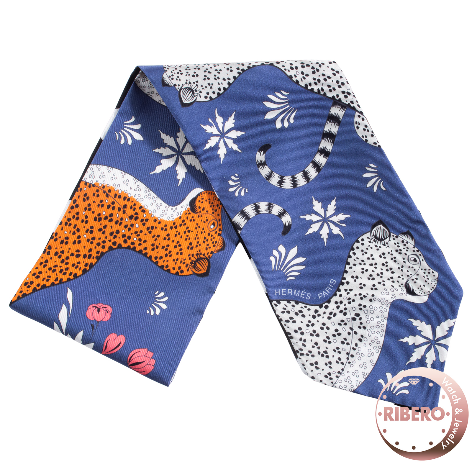 エルメス マキシツイリー ツイルアップ Les Leopards レオパレード ツイリー