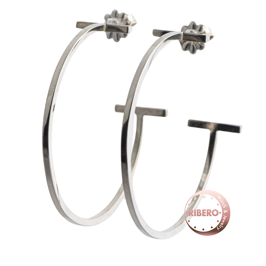 ティファニー ティファニーT ワイヤーフープ ピアス