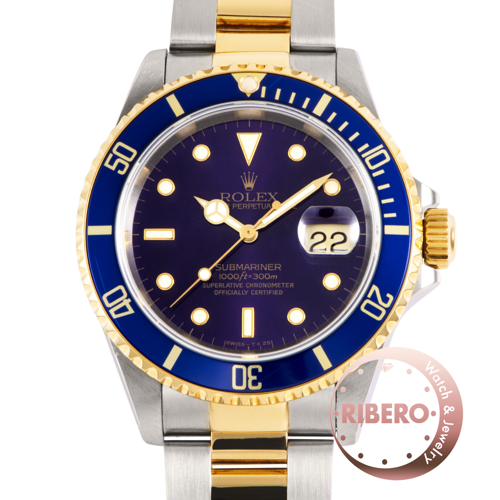 ロレックス サブマリーナデイト 16613 E番 ヴァイオレット Tritium