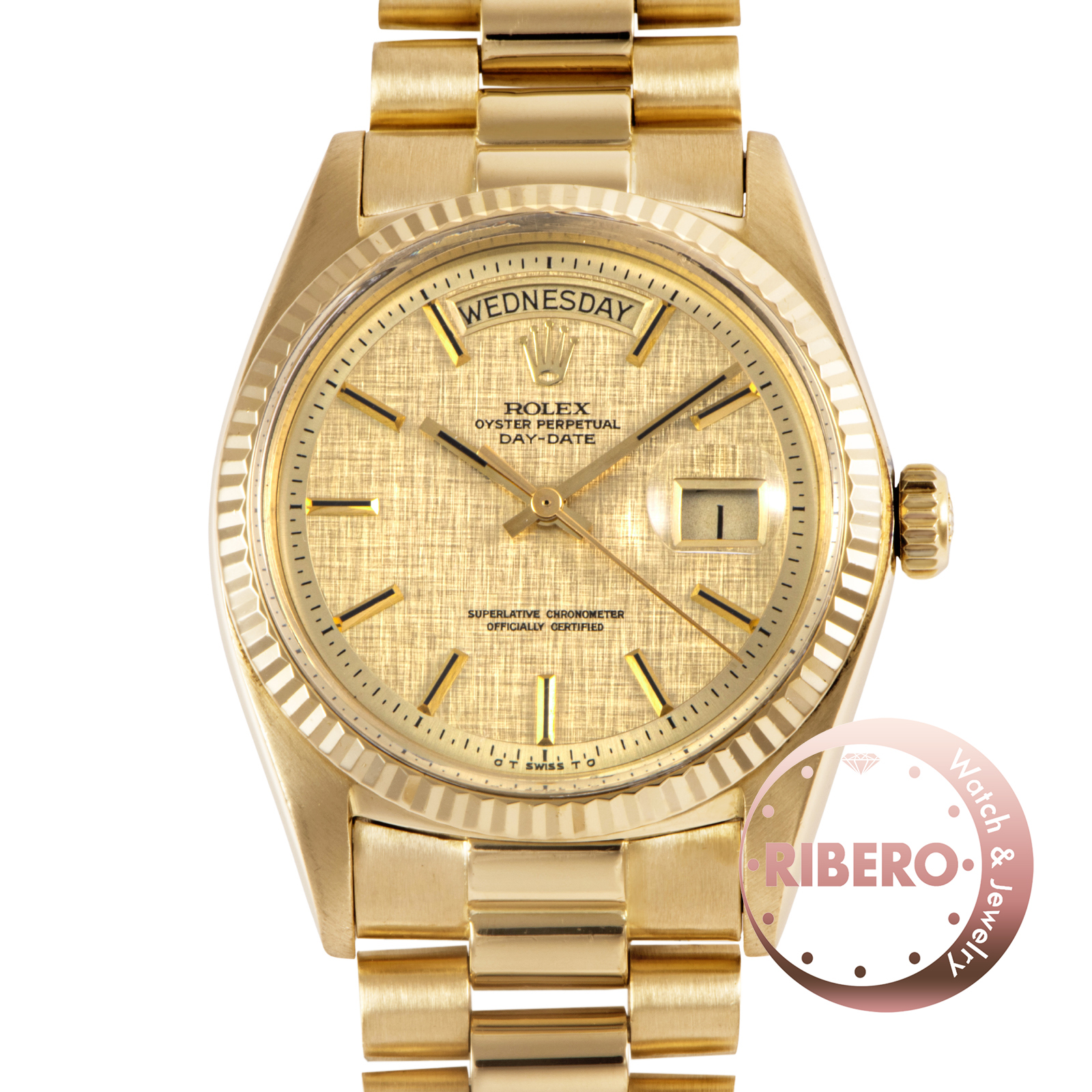 ロレックス デイデイト 1803 1972年製 シグマダイヤル リネン モザイク