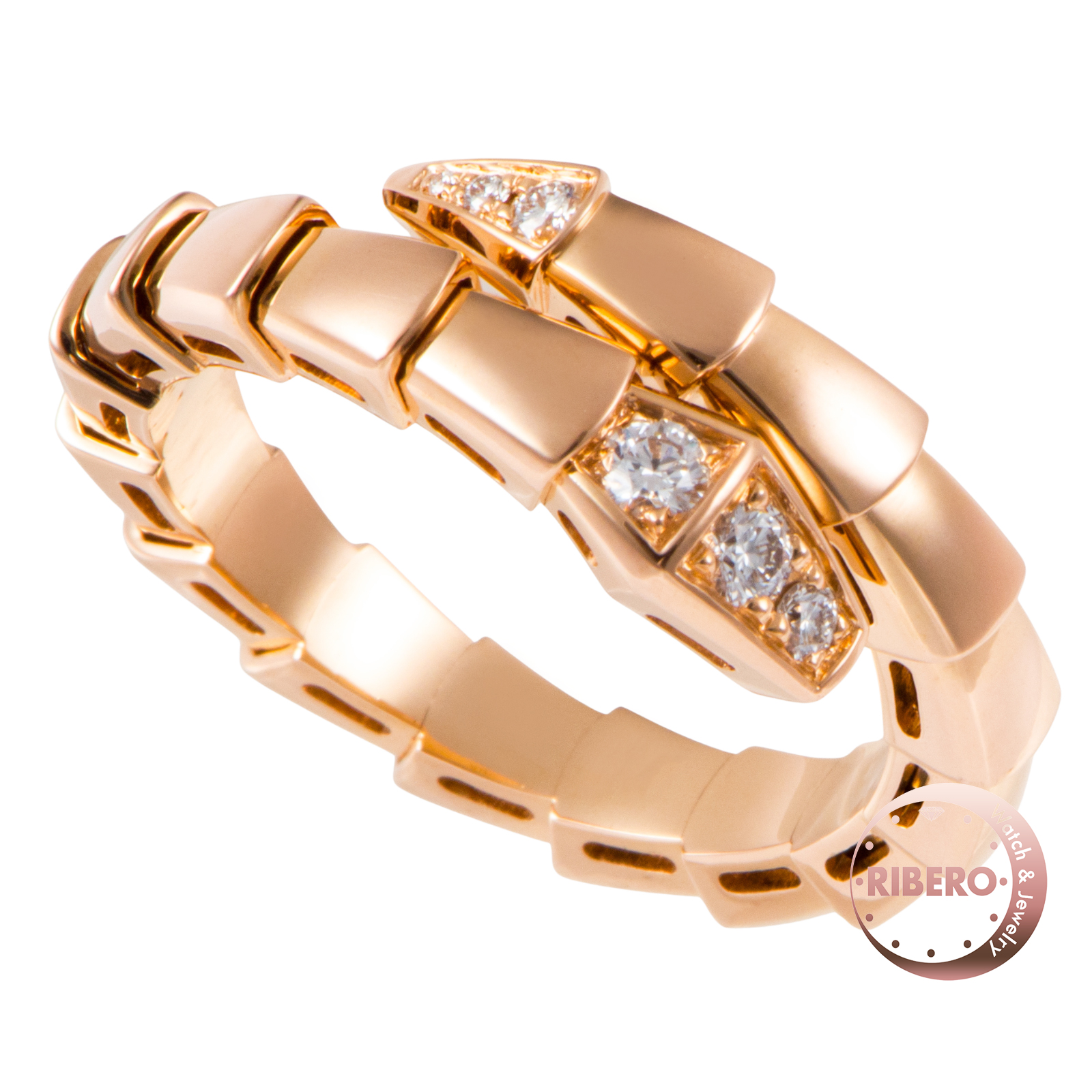 ブルガリ セルペンティ ヴァイパー シングルスパイラル リング 15号