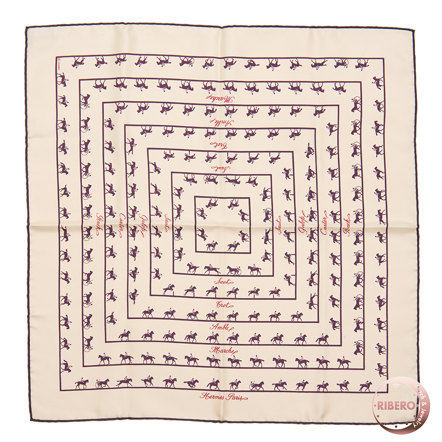 エルメス カレ45 Saut Galop Canter Rack スカーフ