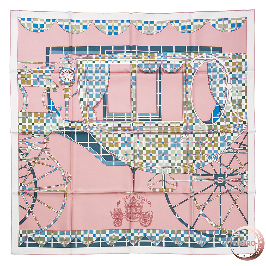 エルメス カレ90 Balade Ecossaise スコットランドのバラード スカーフ