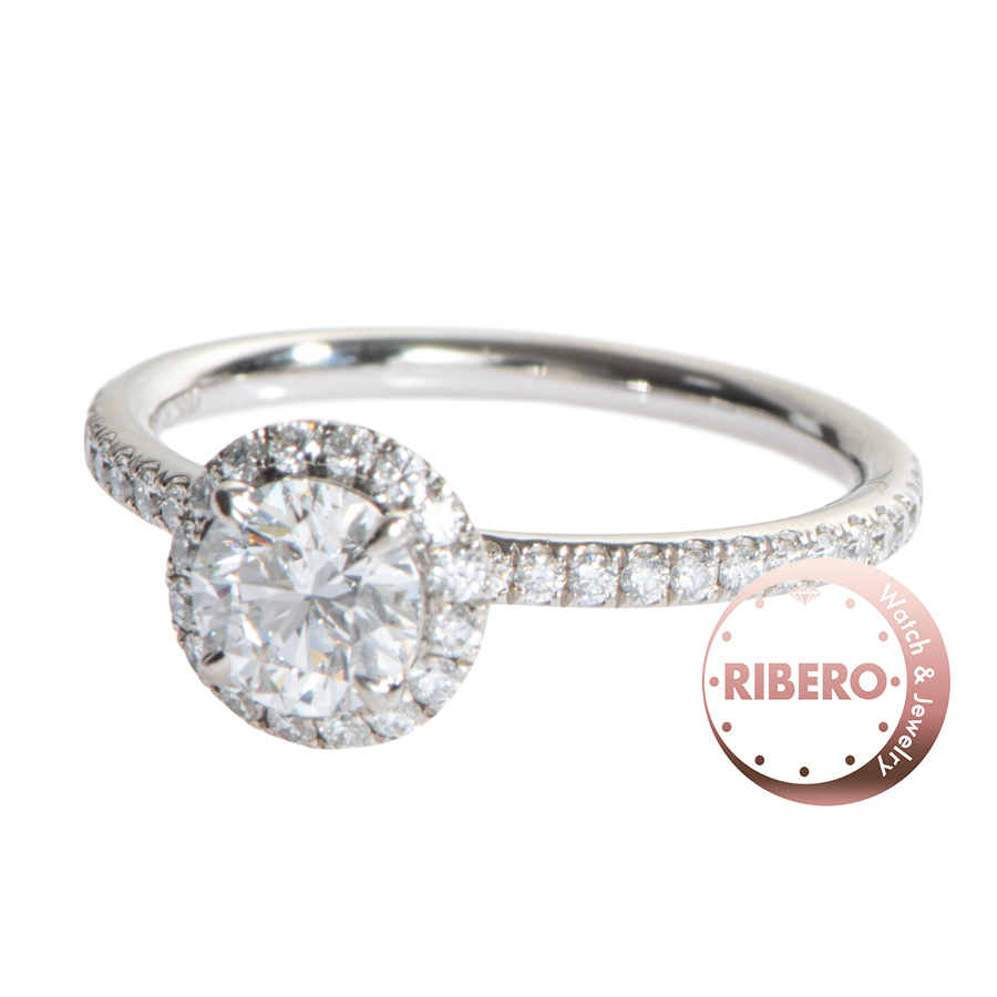 ハリーウィンストン ラウンドカット マイクロパヴェ リング 9号