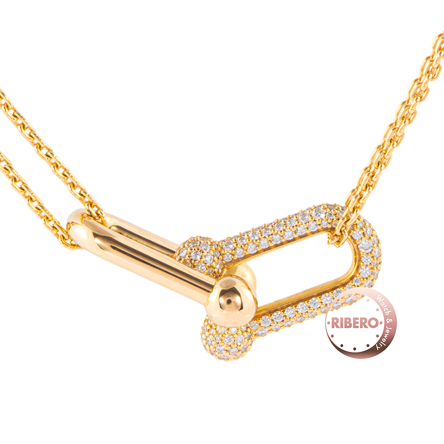 ティファニー ハードウェア ダブル リンク ペンダント