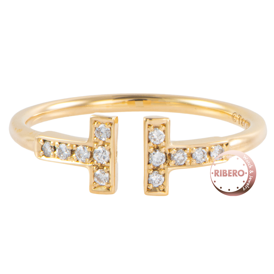 ティファニー ティファニーT ダイヤモンド ワイヤー リング 13号