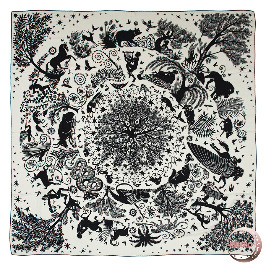 エルメス カレジェアン Sous le Charme d'Orphee オルフェウスの魅力に誘われて スカーフ