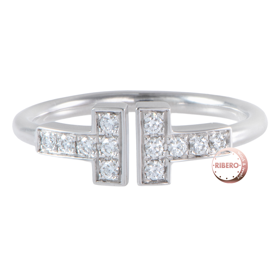 ティファニー ティファニーT ダイヤモンド ワイヤー リング 10号