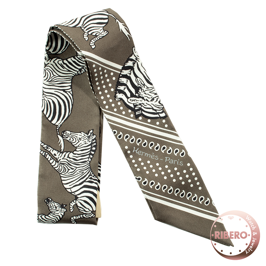 エルメス Les Zebres Bandana ゼブラ バンダナ ツイリー