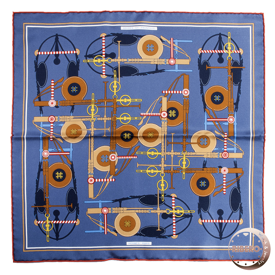 エルメス ガヴロッシュ Brides et Frontaux 馬勒と額飾り スカーフ