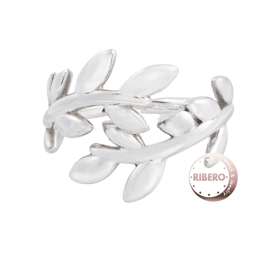 ティファニー オリーブリーフ バイパス リング 6号