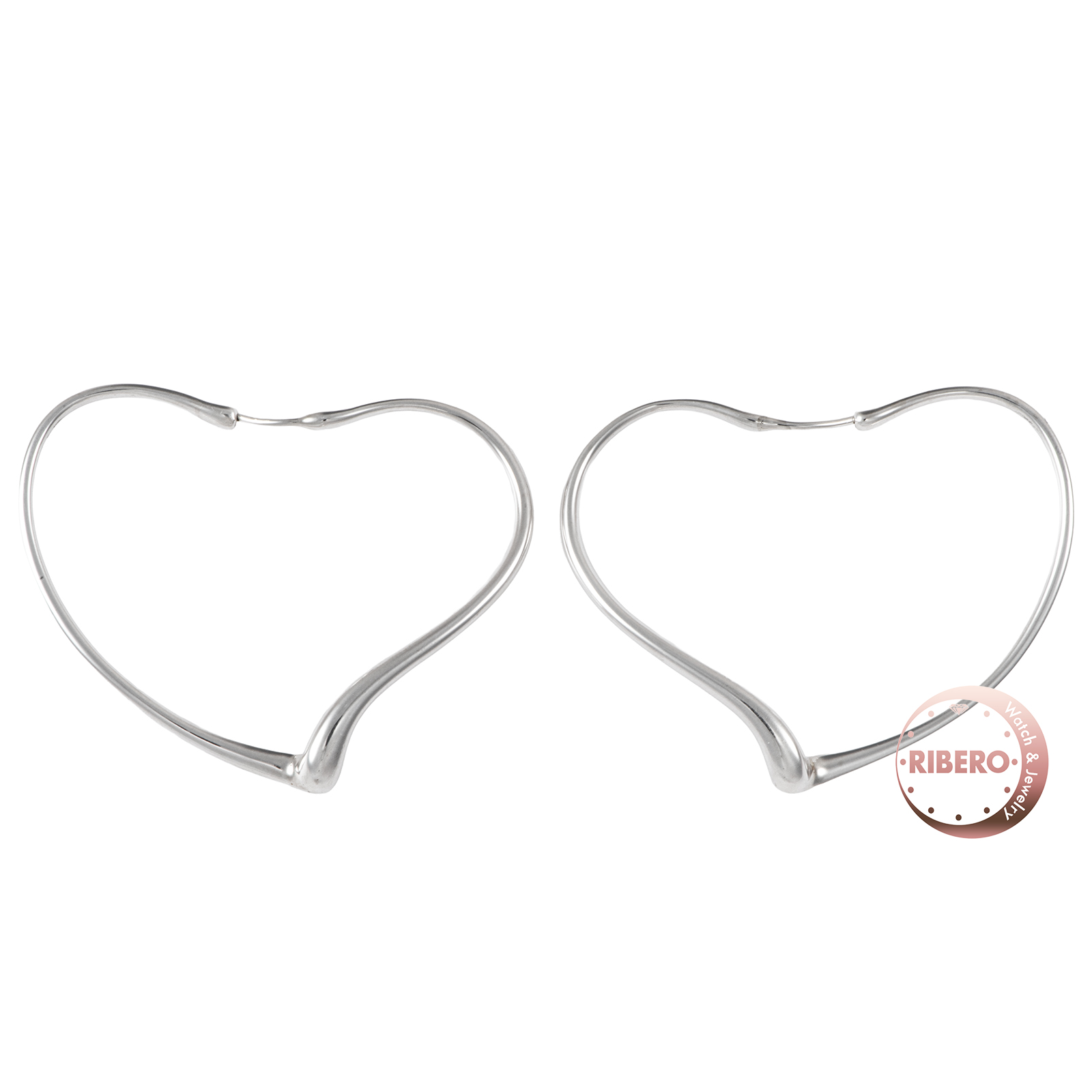 ティファニー オープンハート フープ ピアス