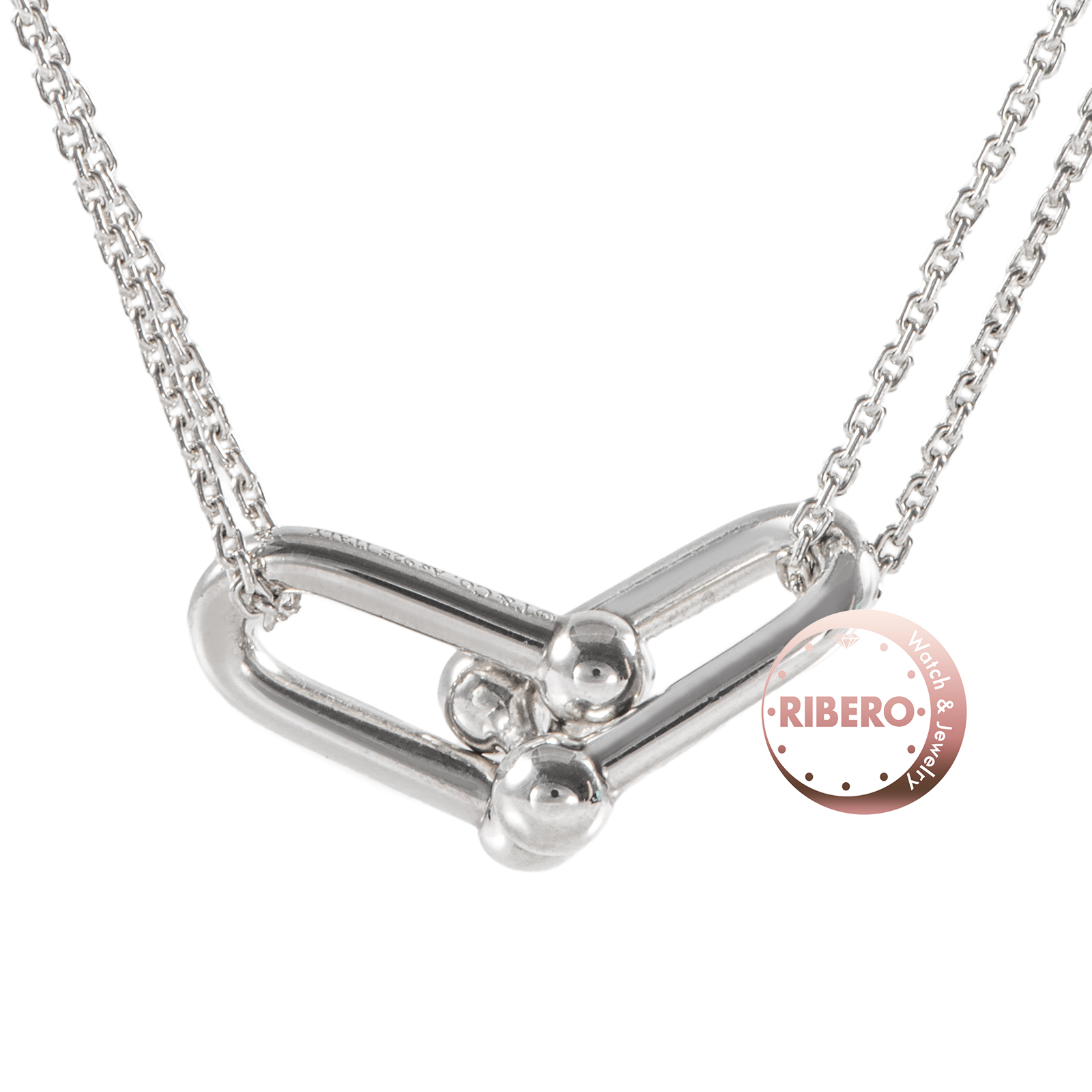 ティファニー ハードウェア ダブル リンク ペンダント