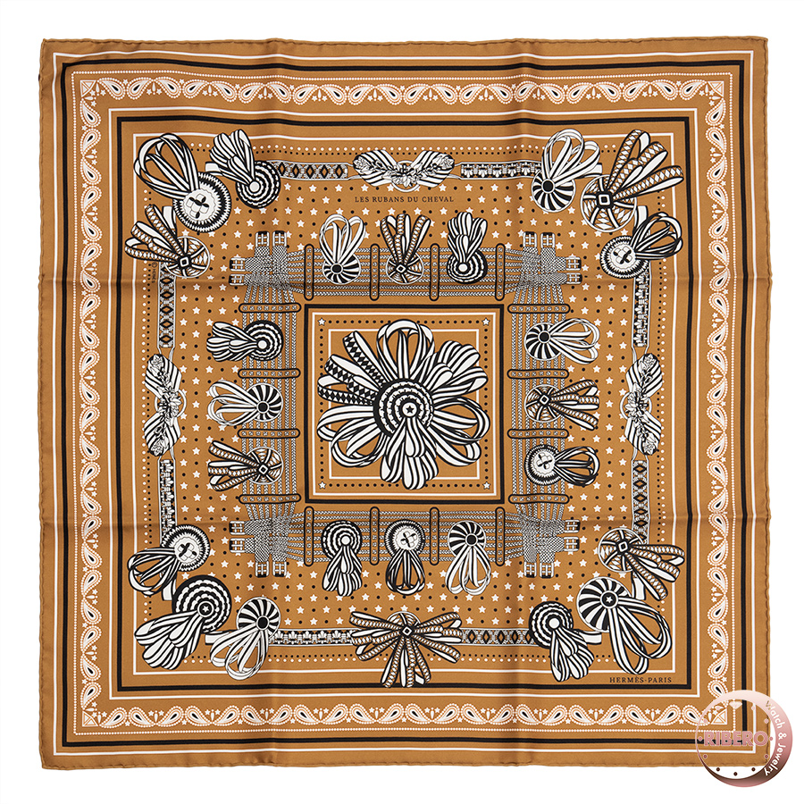 エルメス Les Rubans du Cheval bandana 馬のリボン飾り バンダナ スカーフ