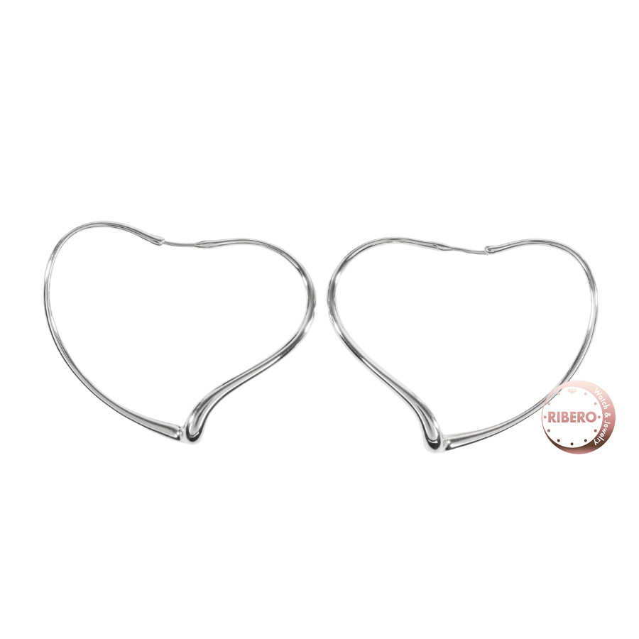 ティファニー オープンハート フープ ピアス