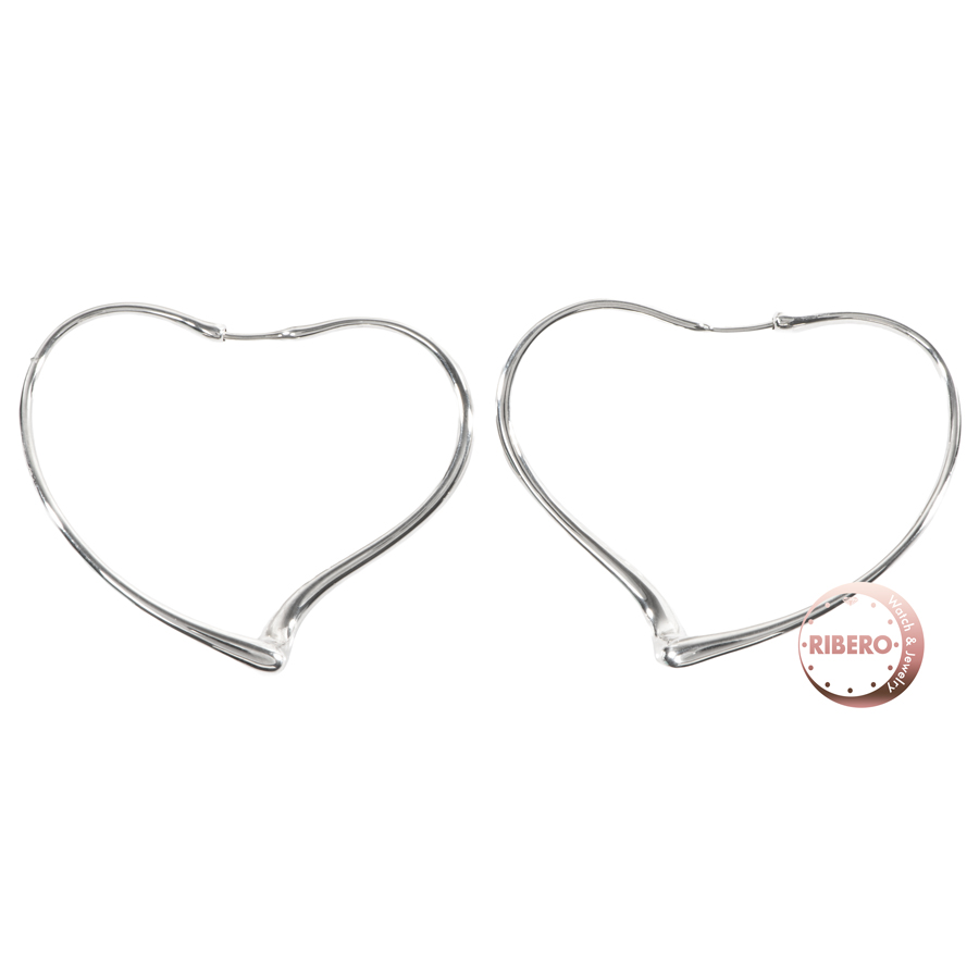 ティファニー オープンハート フープ ピアス