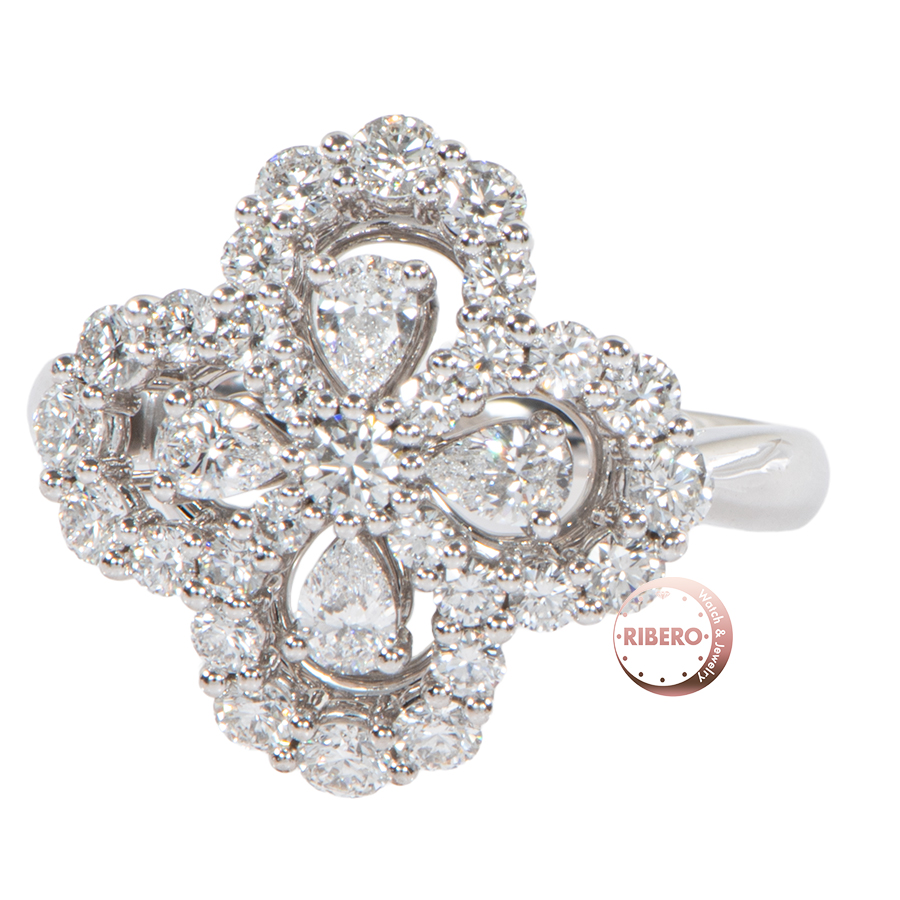 ハリーウィンストン ループ ミニループ フルモチーフ リング 9号