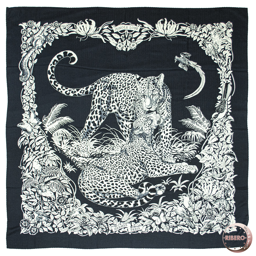 エルメス カレジェアン Jungle Love Tatoo ジャングルラブ タトゥー スカーフ