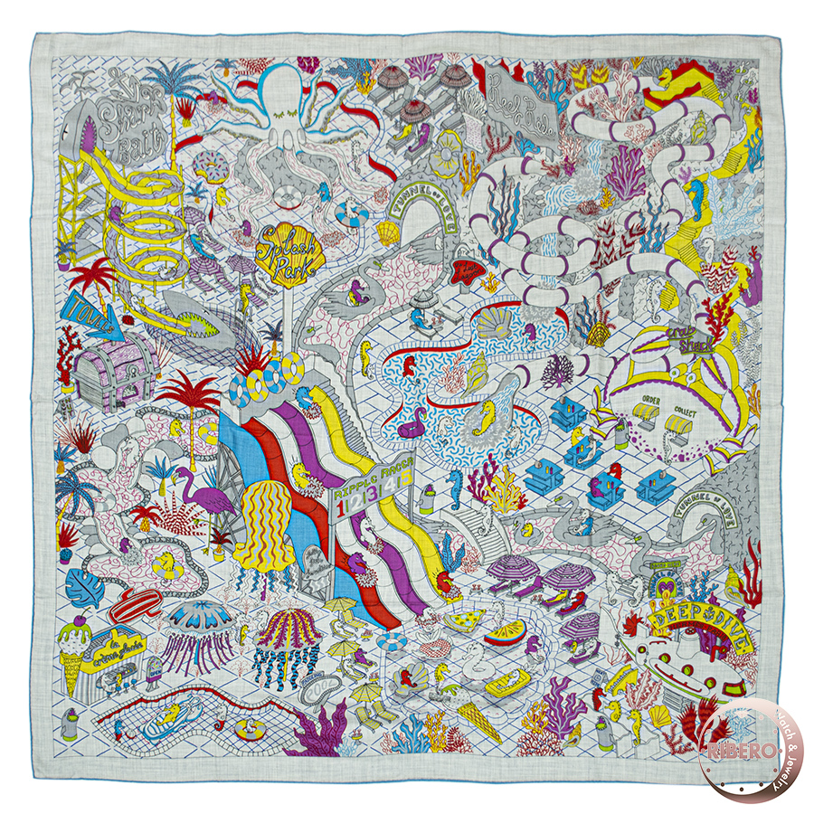 エルメス カレジェアン Splash Park スプラッシュパーク スカーフ