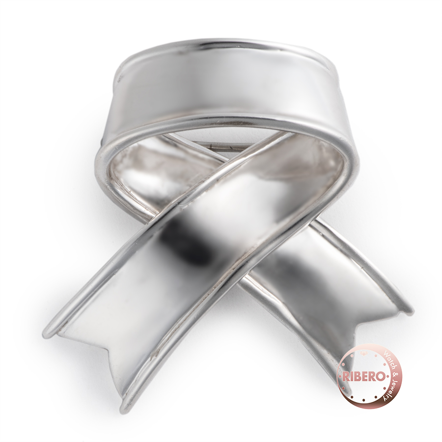 ティファニー リボン ブローチ